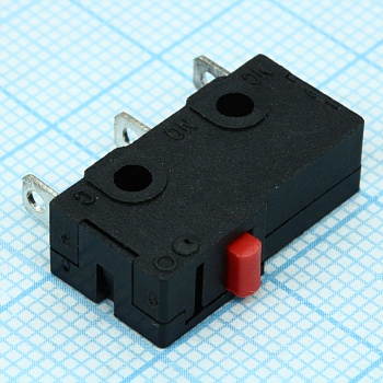 SM5-00N-115 - Микропереключатель 3А 250В, прямые выводы с отверстием