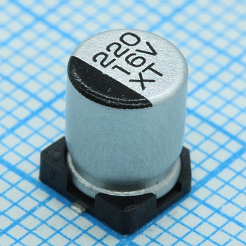 TS13C11V101MGT000R - Конденсатор алюминиевый электролитический 35В 100мкФ ±20%, SMD 6.3*7.7мм 80мА 2000ч, -55…+105°C