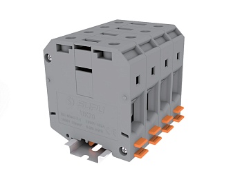 Проходная клемма 370901 - Проходная клемма, UK70, тип фиксации провода: винтовой, номинальное сечение: 12 мм кв., 192A, 1000V, ширина: 20,4 мм, цвет: серый, тип монтажа: DIN 35