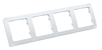 MASTER Рамка на 4 поста, белая Р404