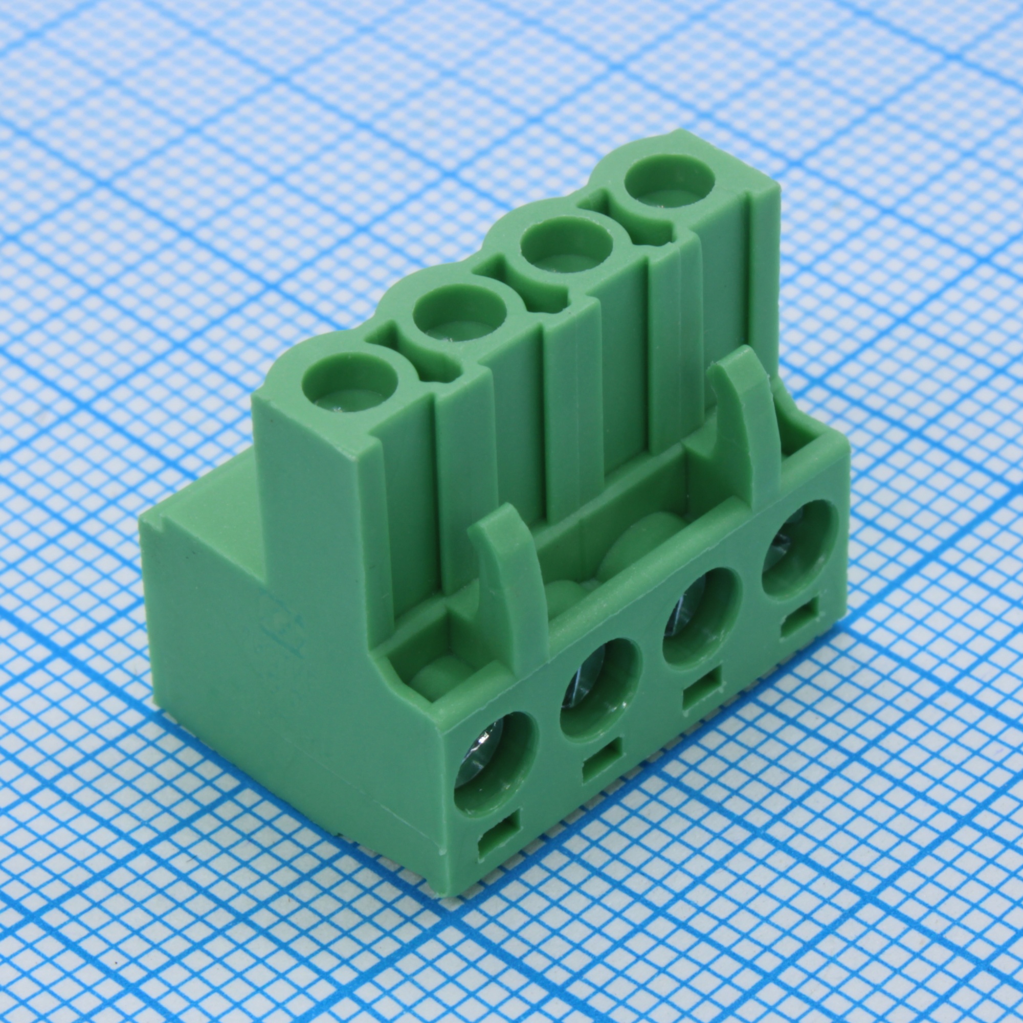 2EGTKF-5.0-04P-14-00 - Блок соединительный винтовой 4 контакта шаг 5.0мм зеленый
