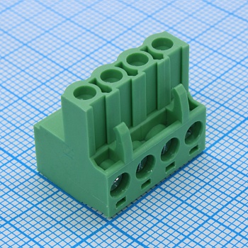 2EGTKF-5.0-04P-14-00 - Блок соединительный винтовой 4 контакта шаг 5.0мм зеленый
