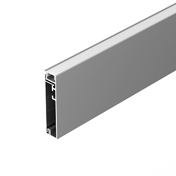 Профиль PLINTUS-H55-2000 ANOD 046389 - Алюминиевый анодированный накладной двухкомпонентный профиль-плинтус для светодиодных лент и линеек. Габаритные размеры (L?W?H): 2000x12,20x55,50 мм. Ширина площадки для ленты 8 мм. Аксессуары приобретаются отдельно.