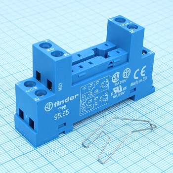 95.65.SMA - Розетка для реле 40.51, 40.52, 40.61 синий цвет