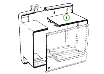 Часть корпуса WEB: 01.001.5453.0 - Часть корпуса для радиоэлектронной аппаратуры (РЭА), торцевая часть (длинная), ширина: 45,5 мм , пластик, цвет: серый, серия wiebox WEB
