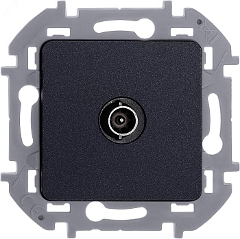 Розетка телевизионная проходная TV Inspiria 14дБ 5-862мГц механизм антрацит Leg 673863