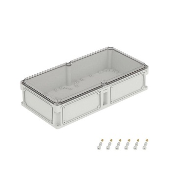 Корпус RAM box без МП 600х300х146 мм, с фланцами, прозрачная крышка высотой 21 мм, IP67 563211