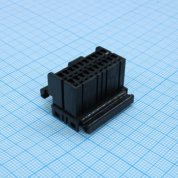 174047-2 - Корпус разъема PL 20 контактов шаг 2.5мм черный монтаж на кабель автомобильного применения пакет