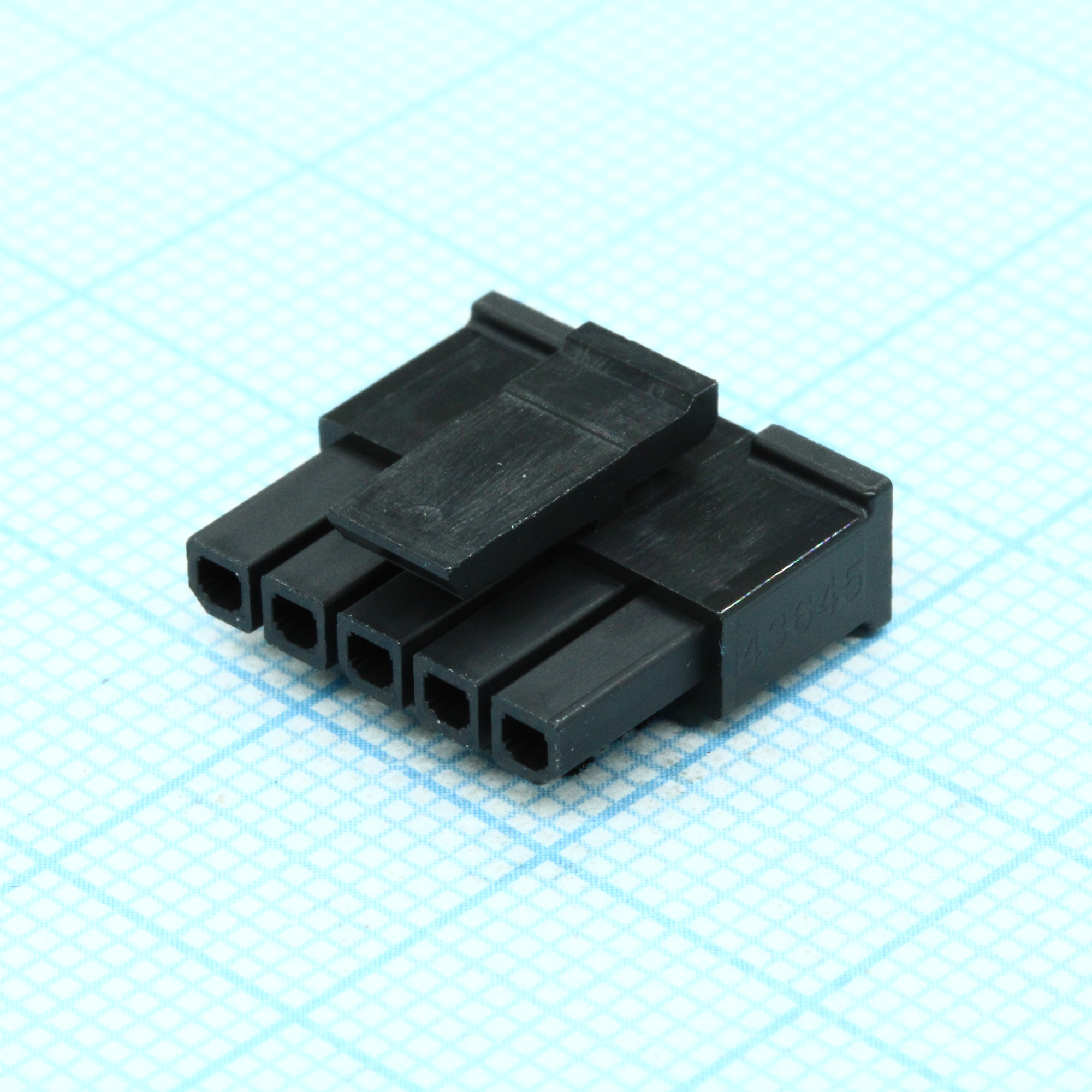 436450500 - Корпус разъема, однорядный, Серия Micro-Fit 3.0, Гнездо, 5 вывод(-ов), 3 мм