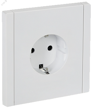 Розетка СП FORTE&PIANO FP214 16А с заземл. без защ. шторок безвинт. крепл. бел. IEK FP-R11-16-1-K01
