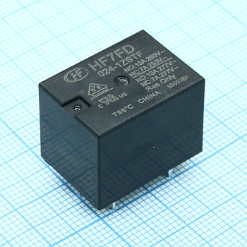 HF7FD/024-1ZSTF - Реле силовое 20А одна группа на переключение катушка 24В