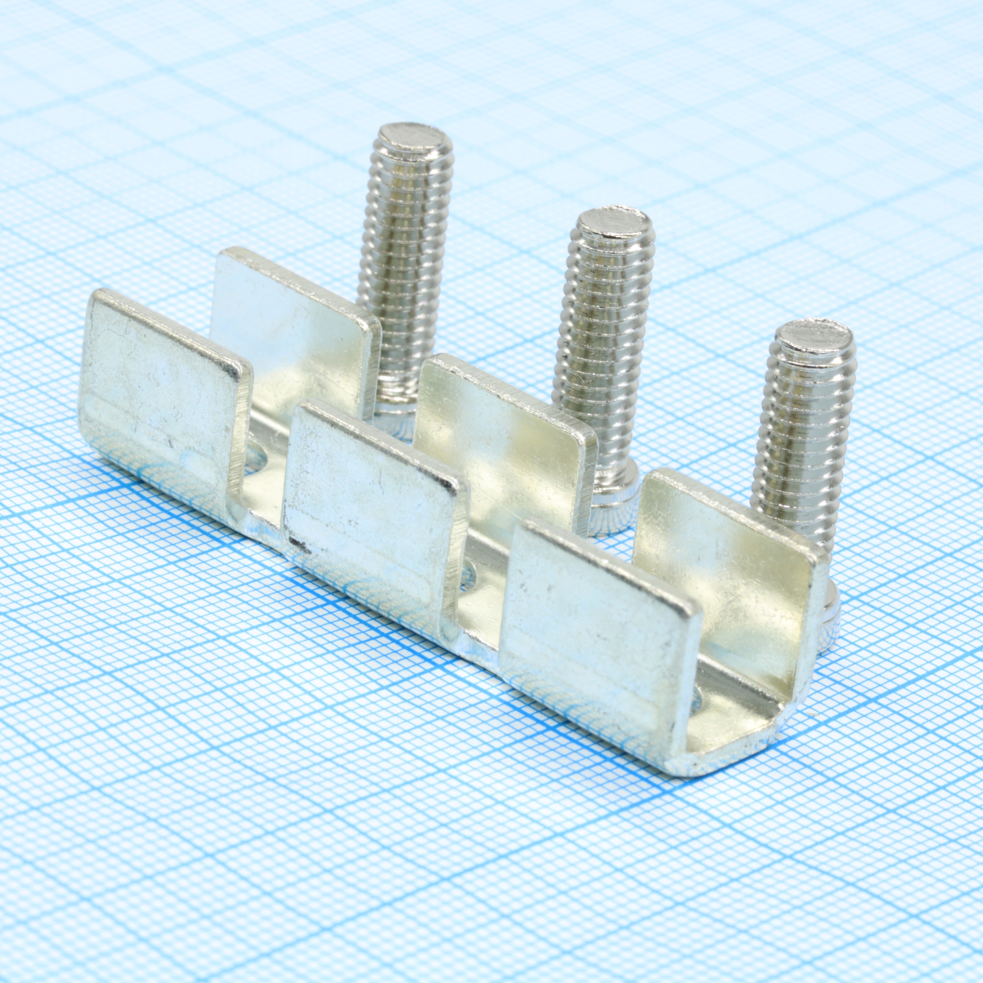 Соединительная перемычка UFBI 3-20 - Соединительная перемычка, винтовая, не изолированная, 3 полюса, для клемм: UKJ-50, UKHV-50, USK-50, сталь