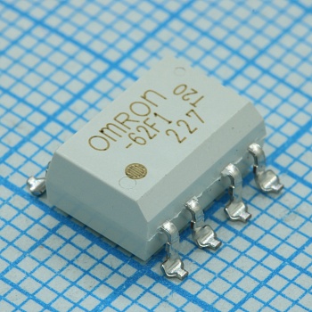 G3VM-62F1 - Реле твердотельное вход 50мА 1.3В выход переменного тока 0.5A 60В 8-Pin PDIP для поверхностного монтажа туба