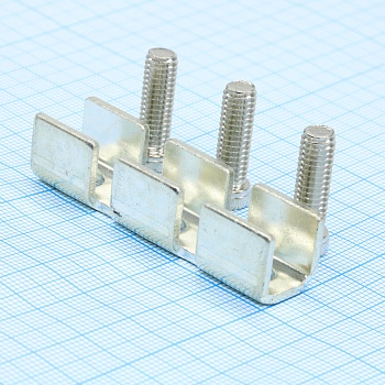 Соединительная перемычка UFBI 3-20 - Соединительная перемычка, винтовая, не изолированная, 3 полюса, для клемм: UKJ-50, UKHV-50, USK-50, сталь