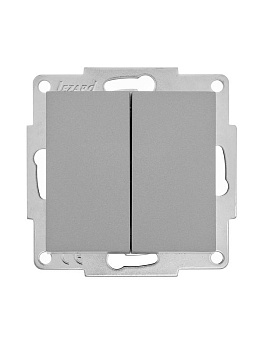 Выключатель 2-кл. СП Vesna механизм платина 742-3588-101