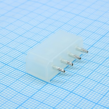 L-KLS1-XL1-5.08-04-S - Вилка Dip прямая, шаг 5.08мм