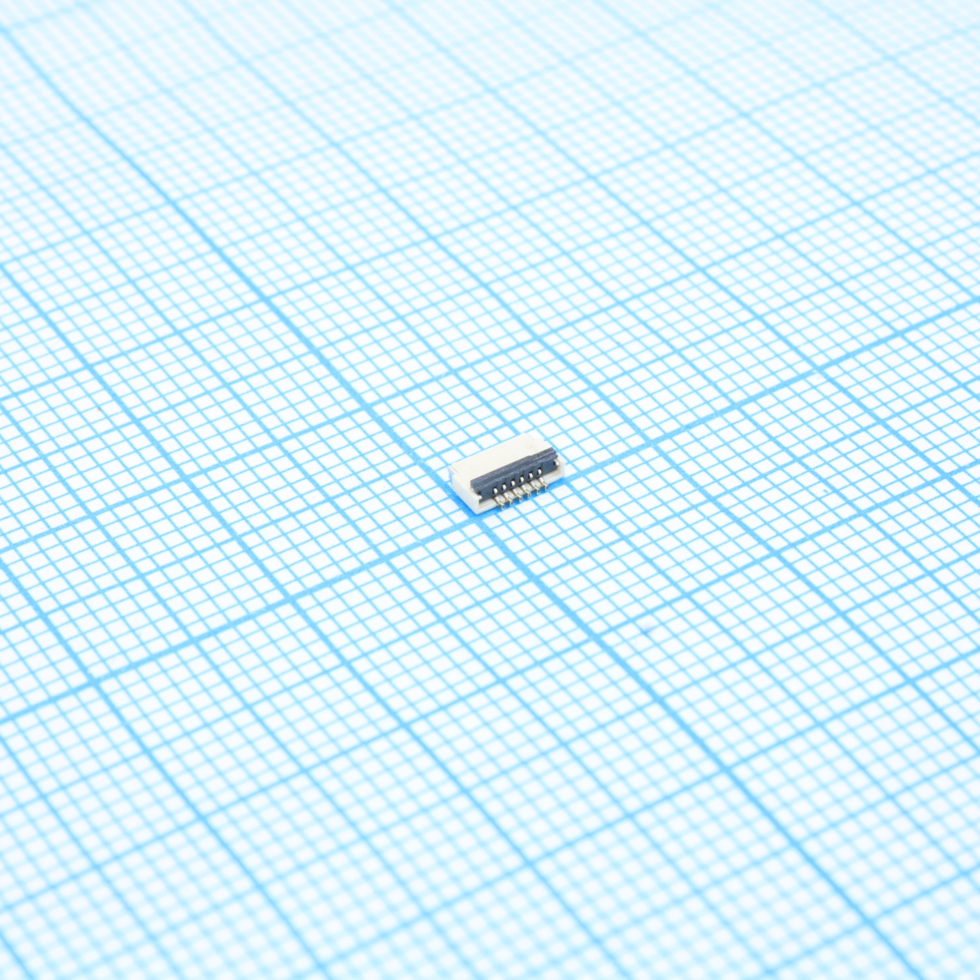 DS1020-19-06VB8R - Разъем FPC (розетка для шлейфа) на плату 6 контактов шаг 0.5мм