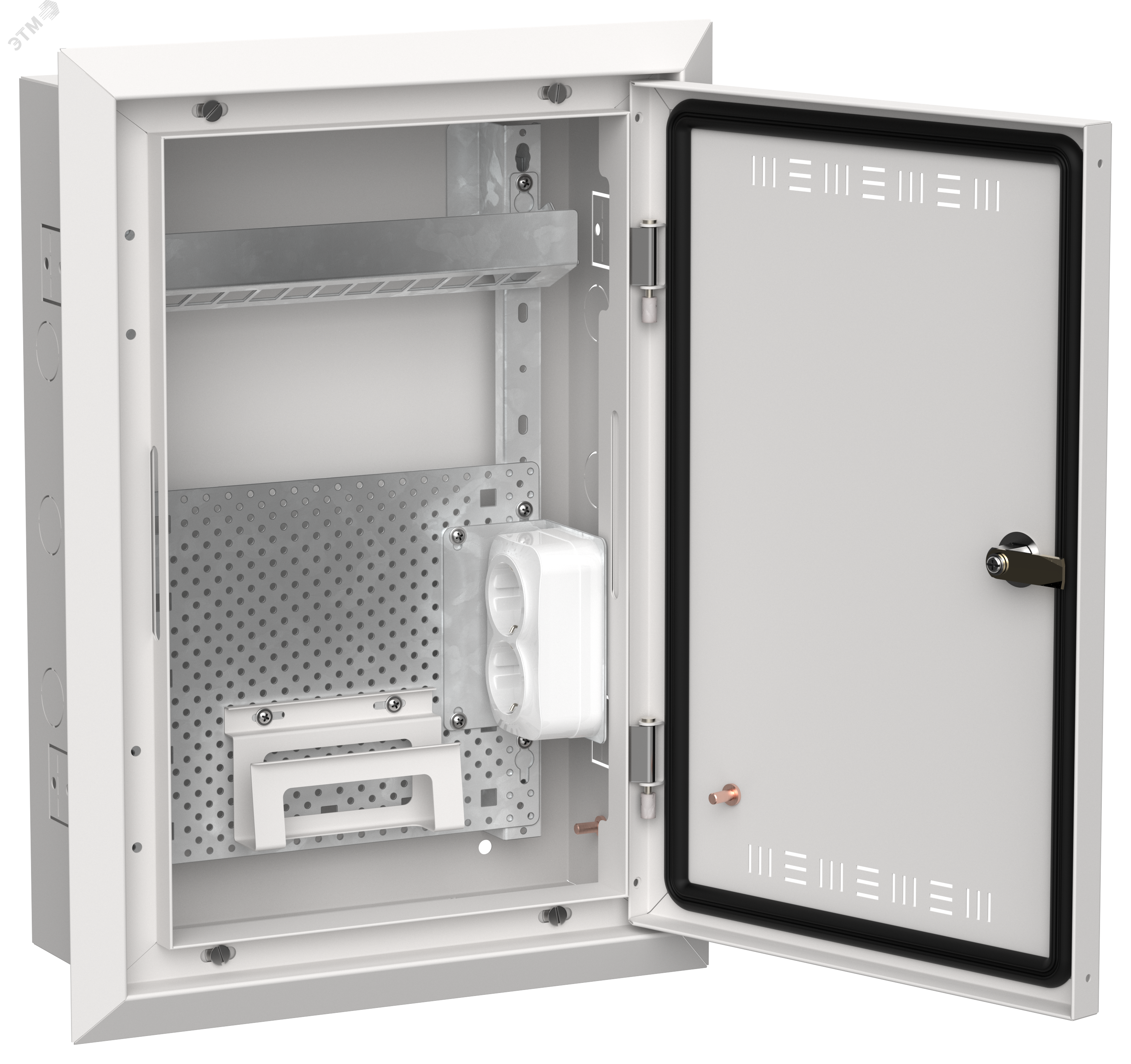 TITAN 5 Корпус мультимедиа ЩРв-24 (1х24) 505х365х130мм IP30 белый IEK TI5-51-V-024-30