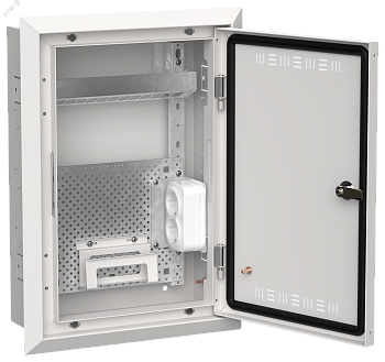 TITAN 5 Корпус мультимедиа ЩРв-24 (1х24) 505х365х130мм IP30 белый IEK TI5-51-V-024-30