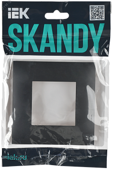 SKANDY Рамка 1-местная SK-F01T титан IEK SK-M12-K48