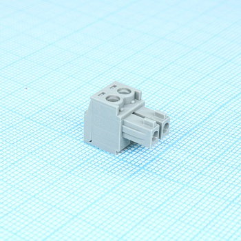 BCP-381- 2 GY - Разъемы для печатной платы, номинальный ток: 8 A, расчетное напряжение (III/2): 160 В, номинальное сечение: 1,5 мм?, полюсов: 2, размер шага: 3,81 мм, тип подключения: Винтовой зажим с натяжной гильзой, цвет: сигнальный серый