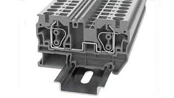 Проходная клемма STB6-01P-11 - Проходная клемма, тип фиксации провода: пружинный, номинальное сечение: 6 мм кв., 41A, 1000V, ширина: 8,2 цвет: серый, втычная перемычка, тип монтажа: DIN35