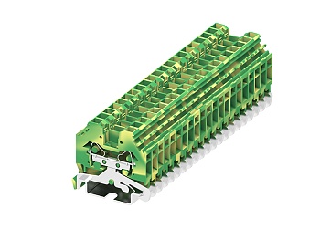 Заземляющая клемма 204907 - Заземляющая клемма, боковой подвод кабеля, TA4, тип фиксации провода: пружинный, номинальное сечение: 4 мм кв., ширина: 6 мм, цвет: желто-зеленый, тип монтажа: DIN 35