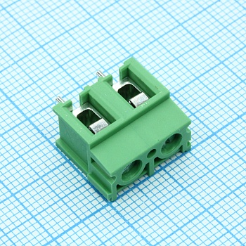 DG302-7.5-02P-14-00A(H) - Винтовой клеммный блок с защитой провода, 2 контакта. Серия DG302-7.5