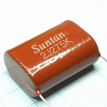 TS02002J275KSB0I0R - Конденсатор металлоплёночный полиэтилентерефталатный 2.7мкФ 630В ±10% шаг выводов 85°С россыпь