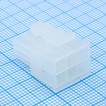 L-KLS1-4.20-2X03-MH - Корпус разъема,  Гнездо, 6 конт.(2х3) шаг 4.2 мм Серия Mini-Fit