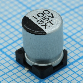 JCK1C221M063077 - Конденсатор алюминиевый электролитический 220мкФ 16В ±20% (6.3х7.7мм) SMD 105мА 2000часов 105°С лента на катушке