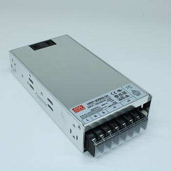 HRP-300N3-24 - AC-DC, 336Вт, выход 24В/0...14A, рег. вых 21.6…28.8 В , вход 85…264В AC, 47…63Гц / 120…370 В DC,  изоляция 3000В AC, в кожухе 199x105x41мм, -40…+70°С, вентилятор, кратковременная пиковая мощность 350%
