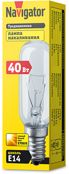 Лампа накаливания 61 206 NI-T25L-40-230-E14-CL 61206
