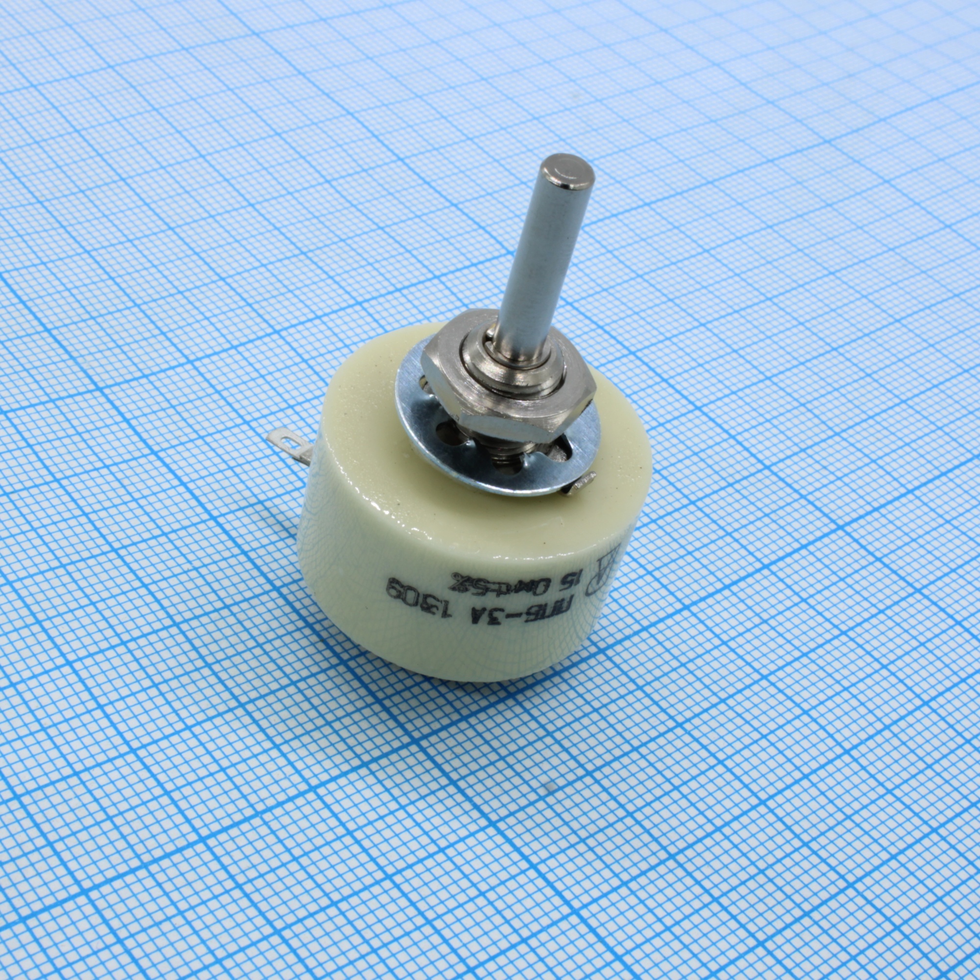 ППБ-3А      15 ±5% - Резистор переменный проволочный 15Ом ±5% 3Вт