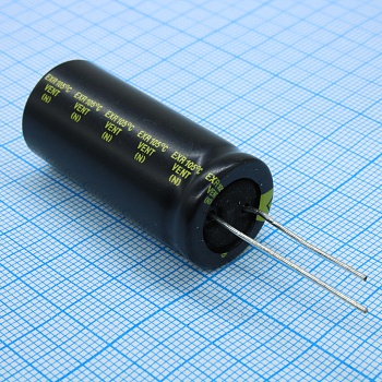 EHR471M2CB - Конденсатор алюминиевый электролитический 470мкФ 160В  ±20% (18 х 41мм) радиальные выводы 7.5мм 860мА 2000час 105°С россыпь