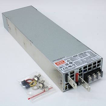 NSP-1600-24 - AC-DC, 1608Вт, выход 24В/0…67A, прогр.рег.23.5…30 В , вход 90…264В AC, 47…63Гц / 127…400 В DC, КПД 91%, изоляция 3000В AC, в кожухе 300x85x41мм, -20…+70°С, 2 вентилятора