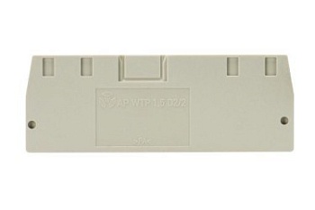 Крышка бок. AP WTP 1,5 D2/2 - Крышка боковая, для клемм WTP 1,5 D2/2...,  цвет: серый