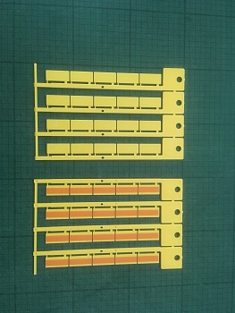 brdSAG92A - Адгезивная бирка, 9х20 мм, желтая, 600 шт в уп.