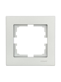 Рамка 1-местн. горизонт. VESNA платина 742-3500-146