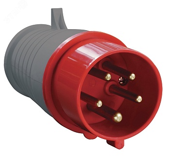 Вилка эл. каб. 16А 3P+PE+N 380В IP44 ССИ-015 IEK PSR02-016-5