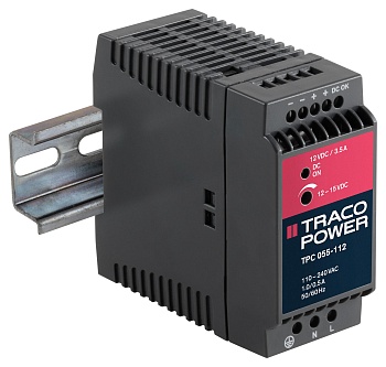 TPC 055-124 - Преобразователь AC/DC выход 24В to 28.8В 2.3A 55Вт 8-выводов