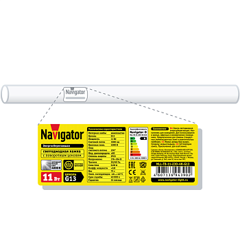 Лампа светодиодная 94 390 NLL-T8-11-230-4K-G13 11Вт линейная 4000К нейтр. бел. G13 1000лм 176-264В поворотн. 94390