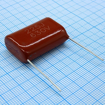 L-KLS10-CL21-225J630-P27 - Конденсатор металлоплёночный полиэтилентерефталатный 2.2мкФ 630В ±5% шаг выводов 27.5мм