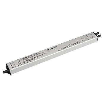 Блок питания ARPV-LG48100-LINEAR-PFC-DALI2-PD (48V, 2.08A, 100W) 034882 - Диммируемый блок питания 48V с гальванической развязкой, ток 2.08А, 100Вт, с управлением DALI, c функцией PUSH-DIM, с корректором мощности, PF>0,95. Тонкий металлический корпус IP67