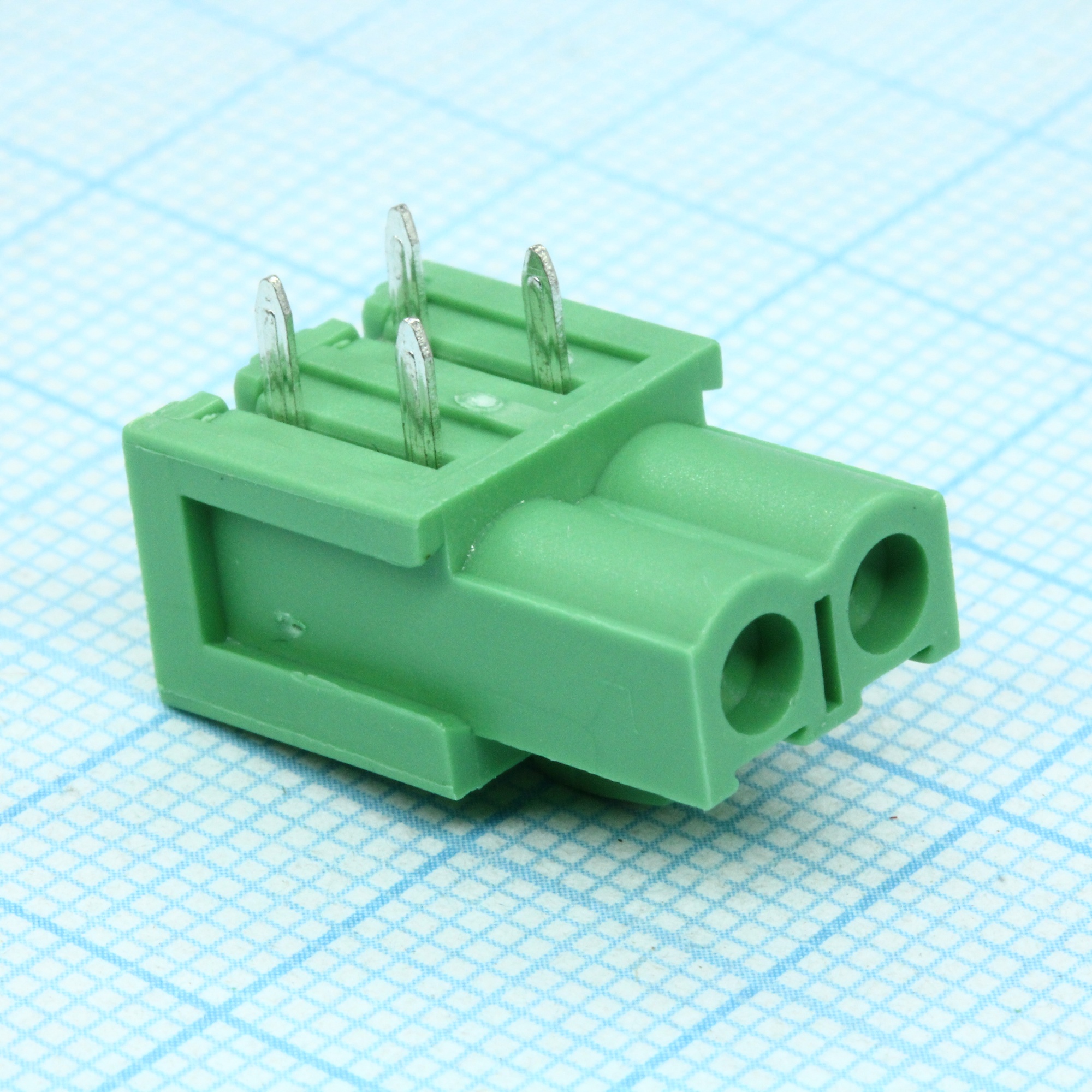 2EDGA-5.08-02P-14-00A(H) - Блок клеммный соединительный 2 контакта шаг 5.08мм на плату