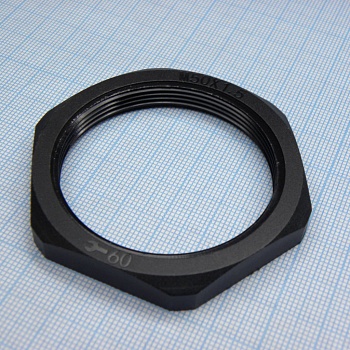 DLM-M50P (black) - Гайка для крепления кабель ввода на панель