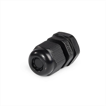 M12 (3-6.5 мм) - Ввод кабельный герметичный пластиковый с метрической резьбой М12х1,5, нейлон 6.6, IP68 для кабелей и проводов диаметром от 3 до 6,5 мм в корпусах щитового электрооборудования