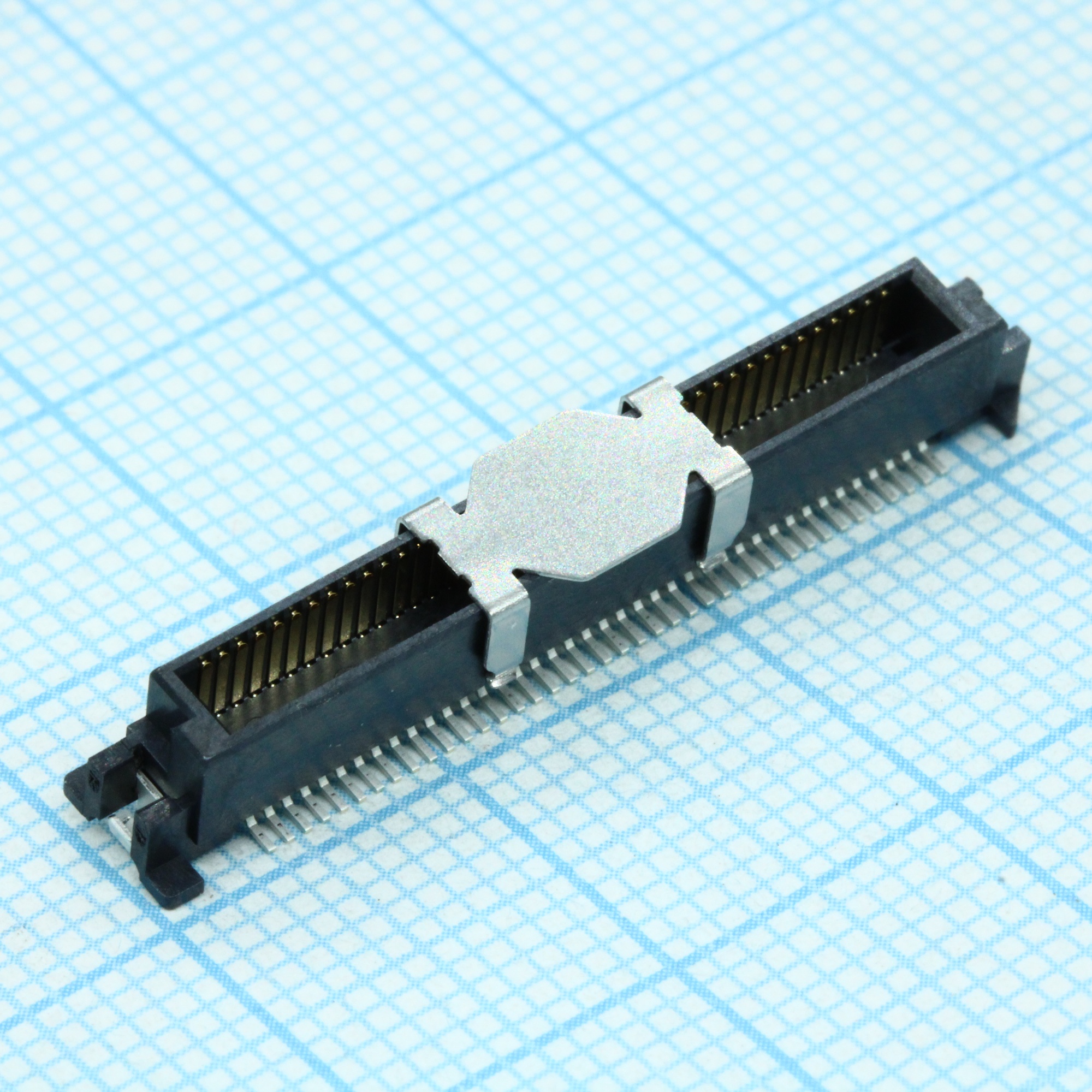 550910874 - Соединитель плата-плата шаг 0.635мм, вилка, высота от 6 до 12мм, ширина 6,4мм, 80 контактов