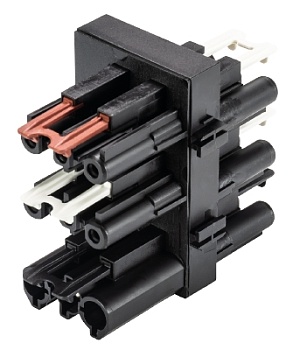 Разветвитель GST18I3VS3G1   V E SW - Функциональное распределительное устройство, 1 вход / 1 выход / 1 вход управления / 3 управляемых выхода, функция: включение/выключение, 3 полюса, серия gesis GST18i3, номинальное напряжение: 250V, номинальный ток: 20А