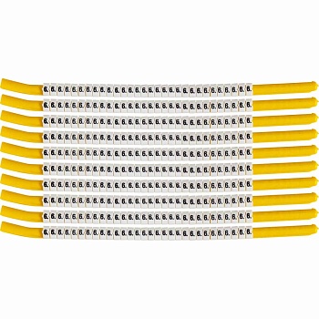 brd133306 - SCN-18-6 клипсы белые, 300шт/упак, для провода 4,6-5,9мм диаметра, легенда 6